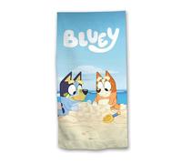 Ludo Toalla de Playa Bluey para Niños, 100% Microfibra, 70 x 140 cm, Secado Rápido, Diseño de Personajes en la Playa
