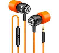 Ludos Clamor Auriculares In Ear con Cable y Microfono, 5 Años de Garantía, Cascos Espuma de Memoria, Cable Reforzado, Graves, Earphones para para iPhone, iPad, Samsung, Mi, Xiaomi, Huawei, Gaming