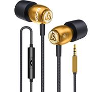 Ludos Clamor Auriculares In Ear con Cable y Microfono, 5 Años de Garantía, Cascos Espuma de Memoria, Cable Reforzado, Graves, Earphones para para iPhone, iPad, Samsung, Mi, Xiaomi, Huawei, Gaming