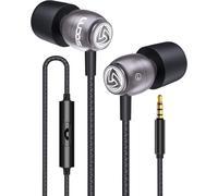 Ludos Clamor Auriculares In Ear con Cable y Microfono, 5 Años de Garantía, Cascos Espuma de Memoria, Cable Reforzado, Graves, Earphones para para iPhone, iPad, Samsung, Mi, Xiaomi, Huawei, Gaming