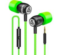 Ludos Clamor Auriculares In Ear con Cable y Microfono, 5 Años de Garantía, Cascos Espuma de Memoria, Cable Reforzado, Graves, Earphones para para iPhone, iPad, Samsung, Mi, Xiaomi, Huawei, Gaming