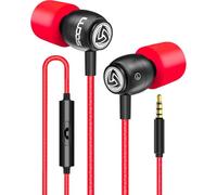 Ludos Clamor Auriculares In Ear con Cable y Microfono, 5 Años de Garantía, Cascos Espuma de Memoria, Cable Reforzado, Graves, Earphones para para iPhone, iPad, Samsung, Mi, Xiaomi, Huawei, Gaming