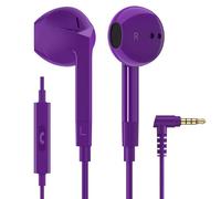 Ludos FEROX Auriculares In Ear con Cable y Microfono, 5 Años de Garantía, Auricular con Jack, Cascos Musica con Graves Potentes, para iPhone, iPad, Samsung, Xiaomi, Gaming, Móvil, MP3 - Violeta