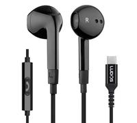 Ludos FEROX Auriculares USB C con Micrófono, Garantía de 5 años, Auriculares Tipo C con Cable para iPhone 17 16 15 Pro MAX Plus Samsung Galaxy S24 S23 S22 Ultra S21 FE S20 A53 A54, iPad Pro Air