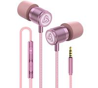 Ludos Ultra Auriculares In Ear con Cable y Microfono, Nueva Espuma Viscoelástica, Cable Duradero, Graves, Earphones para para iPhone, iPad, Samsung, Mi, Xiaomi, Huawei, Gaming, Deportivos, Ordenador