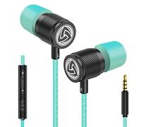 Ludos Ultra Auriculares In Ear con Cable y Microfono, Nueva Espuma Viscoelástica, Cable Duradero, Graves, Earphones para para iPhone, iPad, Samsung, Mi, Xiaomi, Huawei, Gaming, Deportivos, Ordenador