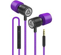 Ludos Ultra Auriculares In Ear con Cable y Microfono, Nueva Espuma Viscoelástica, Cable Duradero, Graves, Earphones para para iPhone, iPad, Samsung, Mi, Xiaomi, Huawei, Gaming, Deportivos, Ordenador