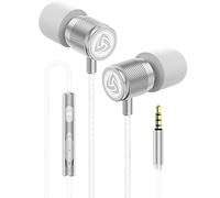Ludos Ultra Auriculares In Ear con Cable y Microfono, Nueva Espuma Viscoelástica, Cable Duradero, Graves, Earphones para para iPhone, iPad, Samsung, Mi, Xiaomi, Huawei, Gaming, Deportivos, Ordenador