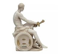 Ludovisi Ares and Eros Dios Marte - Estatua griega de mármol fundido gris de 16 cm