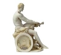 Ludovisi Ares y Eros Dios Marte - Estatua griega de mármol fundido pintado