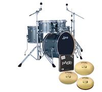 Ludwig Evolution 20" 5pc Complete Drum Kit Atlantic Sparkle