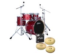 Ludwig Evolution 20" 5pc Complete Drum Kit Crimson Sparkle
