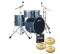 Ludwig Evolution 22" 5pc Complete Drum Kit Atlantic Sparkle