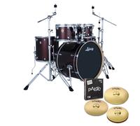 Ludwig Evolution 22" 5pc Complete Drum Kit Carmel Sparkle