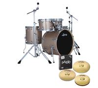 Ludwig Evolution 22" 5pc Complete Drum Kit Prosecco Sparkle