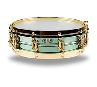 Ludwig LW0414CP Carl Palmer VENUS Signature - Tambor de latón (10 x 35 cm), color verde