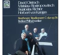 Ludwig van Beethoven - Berliner Philharmoniker , David Oistrach , Mstislav Rostropovich , Sviatoslav Richter , Herbert von Karajan - Tripelkonzert C-Dur Op.56 - Die Stimme Seines Herrn - 1C 065-02 042, Electrola - 1C 065-02 042