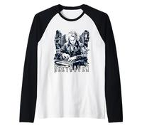 Ludwig Van Beethoven Genio de la música clásica Camiseta Manga Raglan