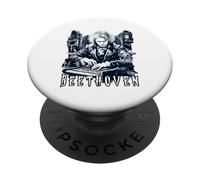 Ludwig Van Beethoven Genio de la música clásica PopSockets PopGrip Adhesivo