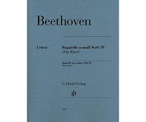 Ludwig van beethoven : lettre a elise - fur elise - bagatelle in a minor woo 59 - piano: Instrumentation: Piano solo