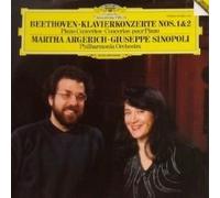Ludwig Van Beethoven - Martha Argerich , Giuseppe Sinopoli , Philharmonia Orchestra - Klavierkonzerte Nos. 1 & 2 - Deutsche Grammophon - 415 682-1