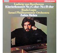 Ludwig van Beethoven, Radu Lupu, Israel Philharmonic Orchestra, Zubin Mehta - Klavierkonzert Nr. 1 C-dur, Nr. 2 B-dur - Decca - 6.42602 AZ