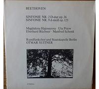 Ludwig van Beethoven - Sinfonie Nr. 2 D-dur Op. 36 y Sinfonie Nr. 9 D-moll Op. 125 [Vinilo]
