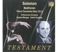Ludwig Van Beethoven - Solomon Plays Beethoven - Piano Concentos No. 3 And 4 by Ludwig Van Beethoven (2001-11-01)