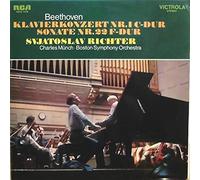 Ludwig van Beethoven , Sviatoslav Richter , Charles Munch , Boston Symphony Orchestra - Piano Concerto No. 1 / Piano Sonata No.22 Op. 54 - RCA Victrola - VICS 1478