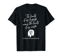 Ludwig Wittgenstein Retrato Cita Filosofía analítica Camiseta