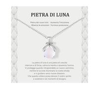 Lueaurra Regalo para mujer Collar Piedra de Luna Ideas Regalos Originales para niña Adolescente Regalo de Navidad para Mujer Regalo de Cumpleaños Collar para Hija Mamá Hermana Amiga, No, No es una