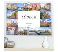 Lübeck Impressionen (hochwertiger Premium Wandkalender 2026 DIN A2 quer), Kunstdruck in Hochglanz: Entdecke Lübeck, eine Reise durch die Stadt der sieben Türme