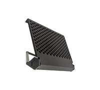 Lueear Estante organizador ajustable para pantalla, soporte de almacenamiento ajustable sin taladro, para medios, computadora, juegos, teléfono, cámara, mesa