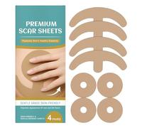 Lueear Hojas de silicona para cicatrices de pecho, cinta de cicatrices que se desvanecen, parche de silicona reutilizable y transpirable para el pecho para viajes en casa, adultos que se