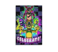 LUEEMLJA Five Nights at Freddy's - Póster de la película de anime - Arte en lienzo para dormitorio adolescente y decoración del hogar - 20 x 30 pulgadas (50 x 75 cm) sin marco