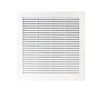 MKK-Shop Rejilla de ventilación TRU8 Protección contra insectos 250 x 250 mm Blanco