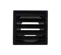 Lüftungsgitter Lamellengitter Wetterschutz Kunststoff 170 x 170 mm Ø 125 mm Anthrazit/Graphit #1