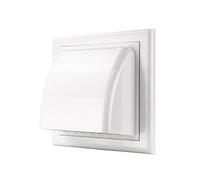 Lüftungsgitter Wetterschutzhaube Ablufthaube Lüftungsrohr ABS Ø 80-160 MKK Ø 100 mm weiß