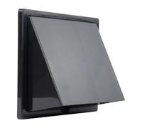 Lüftungsgitter Wetterschutzhaube Ablufthaube Lüftungsrohr ABS Ø 80-160 VONLIS Ø 150 mm graphit