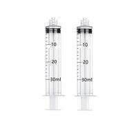 Luer Lock Jeringa de plástico, 30 ml, punta roma, herramientas de jeringa de medición para medir, brillo de labios, relleno de líquidos, dispensación, manualidades, relleno de aceite