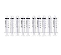 Luer Lock Jeringa de plástico, 5 ml, punta roma, herramientas de jeringa de medición para medir, brillo de labios, relleno de líquidos, dispensación, manualidades, relleno de aceite