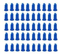 Luer Lock Jeringa de plástico, tapa de punta, azul 50 herramientas de jeringa de medición para medir, brillo de labios, relleno de líquidos, dispensación, manualidades, relleno de aceite