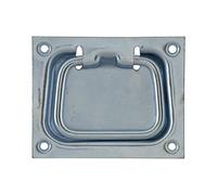 Lüsebrink - Mango de caja para ancho de inserción 80 mm, L 100 mm, galvanizado, 1 pieza