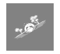 LUEVYM Pegatinas De Coche para Furgoneta, Camper, Horsebox, Caravana, RV, Gráficos De Carga, Delfines, Decoración De Natación, Calcomanía(Glossy White,95x35cm)