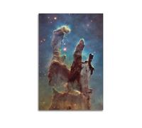 LUEXUHEY Pillars of Creation - Póster de astronomía espacial del universo para fanáticos de la astronomía, regalos para sala de estar, dormitorio, decoración moderna de pared del hogar, regalo, 30 x