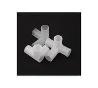 LUFAA 4 Uds. De diámetro Interior de plástico, 12mm, 16mm, 20mm, 25mm, Conector en T de PE, Adaptador de Tubo de unión de Cuatro vías, Accesorios de Armario (Color : 5 Way Connector, Size : 12mm)