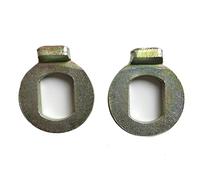 LUFAA Motor de Cubo de Bicicleta eléctrica de Acero M12/M14, arandela antirotación, componentes de Bicicleta duraderos, 2 uds. (Color : M12)