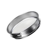 LUFAA Tamiz de farmacopea de Laboratorio de Acero Inoxidable 304 Redondo de 20cm, 1 Pieza, tamiz de Apertura, coctelera, Filtro de Polvo de harina de Cocina, colador de Suelo (Color : 8 Mesh 2.5mm)