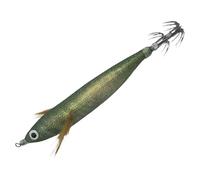 Lufaze Plantillas de calamar para agua salada, 12 cm, con perlas de sonido, señuelo de calamar, para pesca de perca, trucha y bagre en lagos, arroyos, estanques y agua dulce