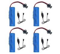 LUFEIS 800mAh 3.7V Litio RC Batería, 3,7V Recargable 800mAh Litio LON Baterías, para Barcos, Tanques, Coches, vehículos RC, Robots, Stunt Car, Barcos